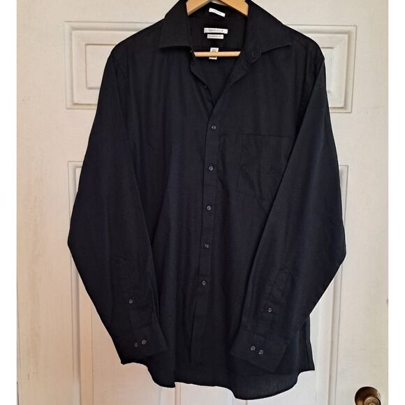 Van Heusen Other - Van Heusen Long Sleeve Shirt Black 16.5